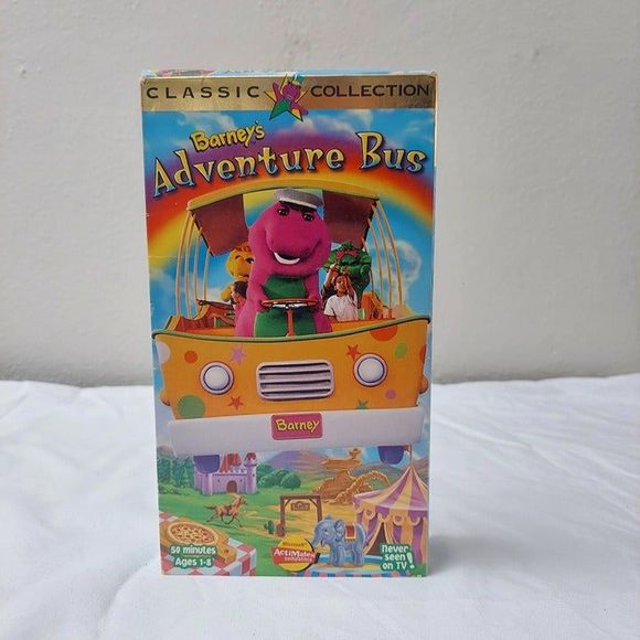Barney’s Adventure Bus Classic Collection VHS PBS Kids Vintage Kid Shows - Picture 1 of 6